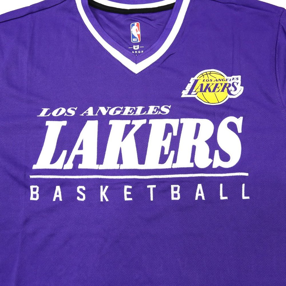 LA Lakers Shooting Training Jersey Shirt Purple - Picture 2 of 9
